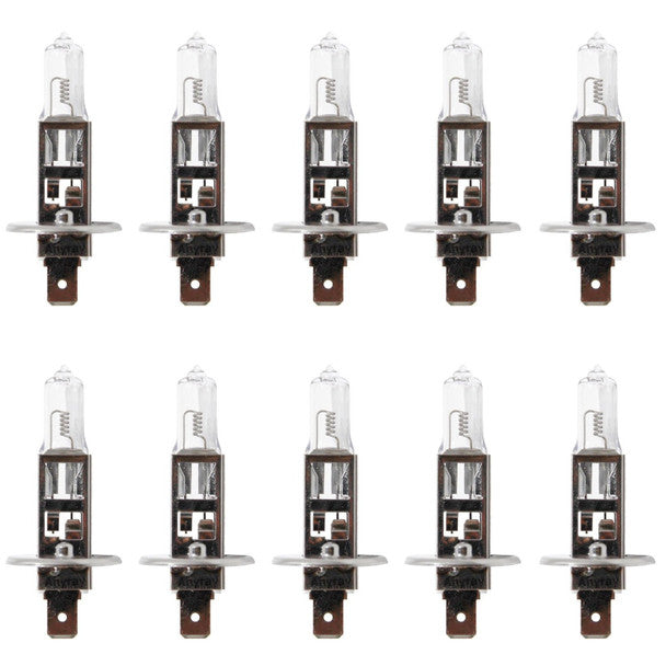 10-Pack H1 100W Automotive Light Bulbs – 12V, P14.5S Base – Anyray A1902A