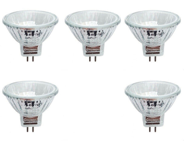 5-Pack MR11 20W Reflector Bulbs – 24V Fiber Optic Lamps – Anyray A1873Y