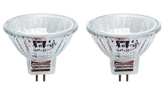 2-Pack MR11 8W Clear Reflector Bulbs – 12V Precision Fiber Optic & Christmas Decoration Lamps