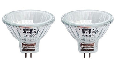 2-Pack MR11 8W Clear Reflector Bulbs – 12V Precision Fiber Optic & Christmas Decoration Lamps