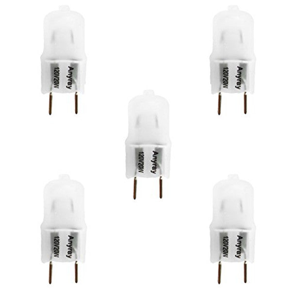 5‑Pack G8 20W 120V Frosted Microwave Light Bulbs – Anyray