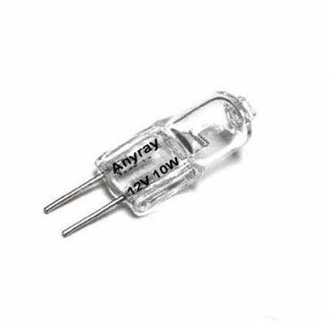 1 Bulb – 10W JC 12V G4 Base T3 C-6 Halogen Lamp, 2500-Hour Life – Anyray