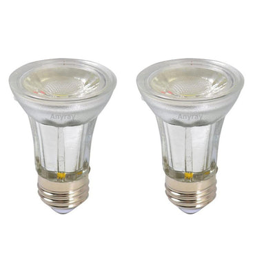 2-Pack PAR16 LED 5W Red Bulbs – Dimmable, E26 Medium Base – Anyray APAR16R1792