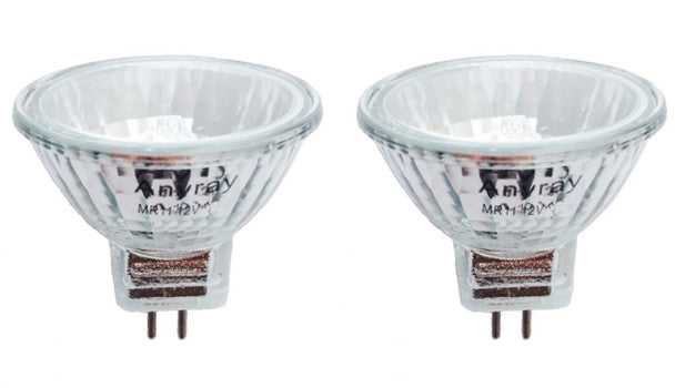 2-Pack MR11 10W Clear Reflector Bulbs – 12V Fiber Optic & Christmas Decoration Lamps – Anyray A1868Y