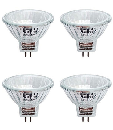 4-Pack MR11 10W Clear Reflector Bulbs – 12V Fiber Optic & Christmas Decoration Lamps – Anyray A1868Y