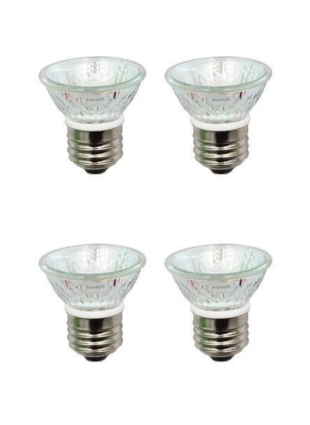 4‑Pack HR16 35W 120V MR16 JDR C Hood Flood Bulbs – E26/E27 Base – Anyray A1876Y