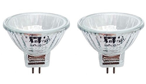 2-Pack MR11 8W Clear Reflector Bulbs – 12V Precision Fiber Optic & Christmas Decoration Lamps