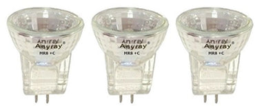 3-Pack MR8 10W Light Bulbs – 12V Halogen Lamps – Anyray A2013Y