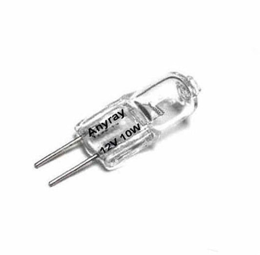 1 Bulb – 10W JC 12V G4 Base T3 C-6 Halogen Lamp, 2500-Hour Life – Anyray