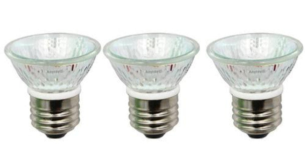 3‑Pack HR16 35W 120V MR16 JDR C Hood Flood Bulbs with Lens – Anyray A1876Y