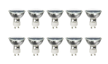 10‑Pack GU10 25W MR16 Flood Light Bulbs – 120V – Anyray A1818Y